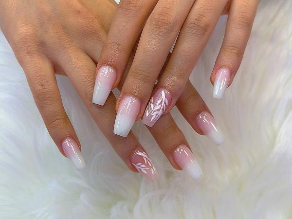 Pink & White / Ombre